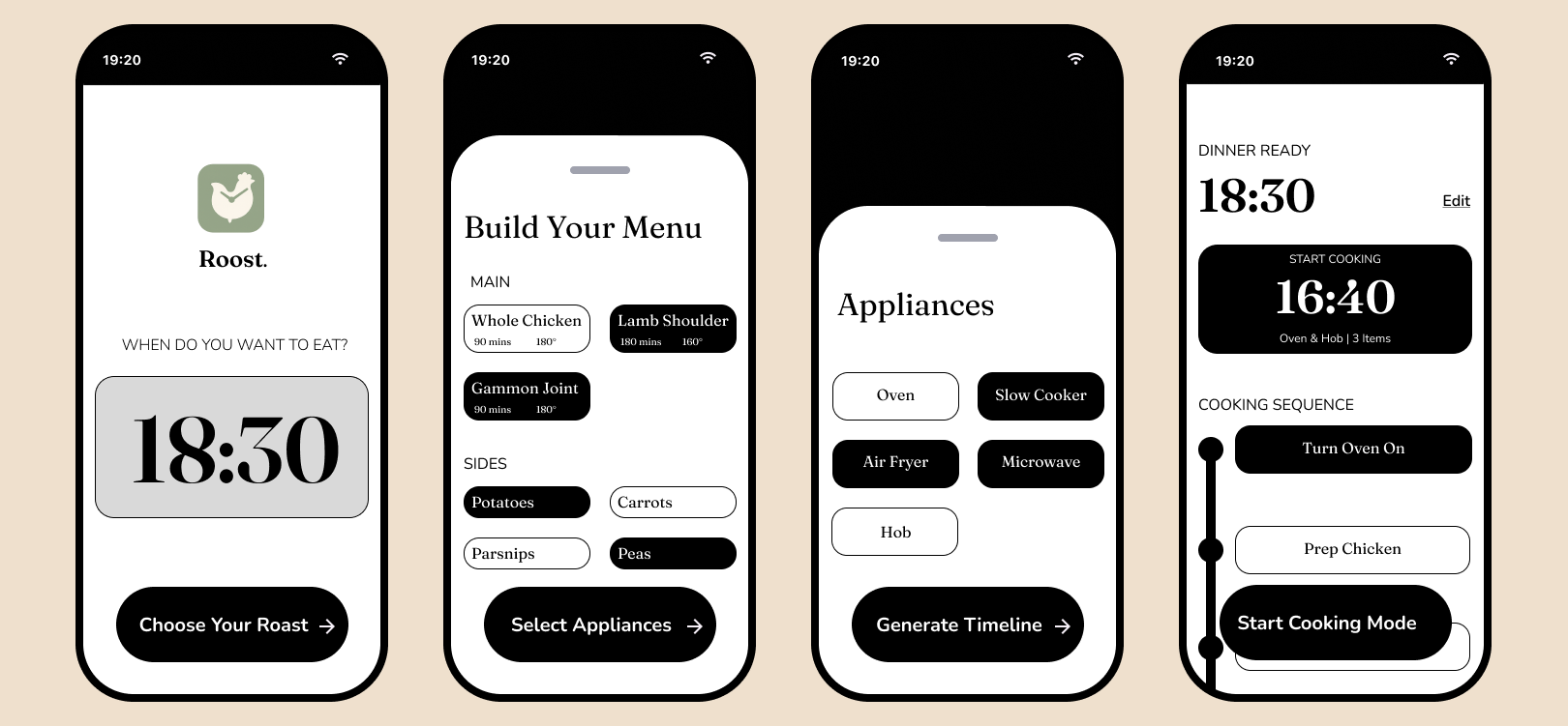 Roost wireframe or user flow